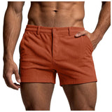 AIDASE  -  Men Corduroy Shorts Stylish Skinny Gym Sweat Shorts Summer Casual Sexy Bodybuilding Workout Short Boy Glitter aidase-shop