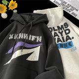 Aidase Autumn Winter New Hoodies for Men Oversized Hoodie Sweatshirt Letter Graphic Hip Hop Loose Casual Tops Simple Harajuku Hooded aidase-shop