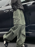 AIDASE  -  Spring Big Pocket Men's Cargo Pants Japanese Y2k Harajuku Loose Straight Wide Leg Trousers Baggy Pants Man Hip Hop Sweatpants aidase-shop
