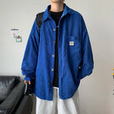 Aidase Men Corduroy Shirts Harajuku Korean Loose Style Long Sleeve Vintage Streetwear Overshirt M-3XL aidase-shop