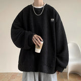 Aidase Autumn New Solid Hoodie Men Harajuku Fashion Casual Oversized Hoodies Korean Man Harajuku Crewneck Hoodie 5XL aidase-shop
