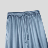 AIDASE  -  Mens Pants Solid Color Joggers Drawstring Loose Casual Wide Leg Trousers Men Streetwear 2025 Fashion Long Pants S-5XL aidase-shop