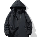 Aidase  Men's Autumn Trend New Color Matching Slim Fit Hooded Long Sleeved Jacket Jacket Spring Casual and Comfortable Versatile Top