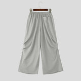 AIDASE  -  Men Pants Solid Color Drawstring Joggers Workout Casual Sweatpants Men Streetwear Loose Fashion Male Long Trousers aidase-shop