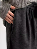 AIDASE  -  Retro Dstring Casual Pants Loose Fit Versatile Lazy Sle Long Trousers for Men And Women Basic Autumn Winter New Arrival aidase-shop