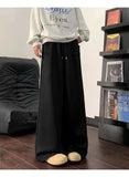 AIDASE  -  Scimitar Trousers Men's Winter Oversize Lazy and Relaxing Pants Straight Wide-leg Pants aidase-shop
