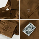 Aidase 110kg 4XL Cotton Men's Shirts 2024 Spring Autumn Fashion Classic Blouses for Youth Men Casual Loose Male Cargo Tops Shirtcoat aidase-shop