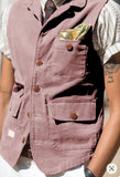 Aidase Men's Corduroy Single Breasted Suit Vest Retro Dress Vests Man Steampunk Elegant Man Coat Suits Modern Men Vests Male Working aidase-shop