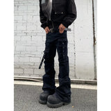 AIDASE  -  Loose Casual Outdoor Mountain Climbing Pants Men Women Multi ket Workwear Long Trousers Dance Pants Boyfriend Sle Jeans aidase-shop