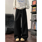 AIDASE  -  Scimitar Trousers Men's Winter Oversize Lazy and Relaxing Pants Straight Wide-leg Pants aidase-shop