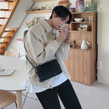 Aidase Boys Beige Long Sleeve Leather Jacket Loose Black Oversized Leather Motorcycle Jackets Xxl Zip Up Outerwear Man Moto Biker Coat aidase-shop