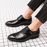 AIDASE  -  Classic Men Loafers Men Casual Comfortable Fashionable Pointed Leather Shoes Men Gentlemen's Banquet Social Shoes aidase-shop