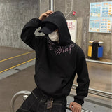 AIDASE  -  American Goth Letter Printed Pullover Hoodies Man Pullover Hip Hop Fashion Oversized Hooded Sweatshirts Y2K Streetwear Hoodie aidase-shop
