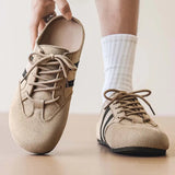 AIDASE  -  Lefu Shoes Men's Lightweight Bean Shoes Summer One Step Push Lazy Breathable Casual Half Support Slippers for Men aidase-shop