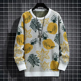 AIDASE  -  Ethnic Style Sweater Men's Winter Korean Retro High-end High Street Striped Knit Sweater Oversized Casual Pullover Thread Jacket aidase-shop