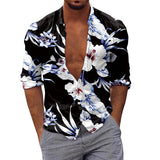 AIDASE  -  Fashion Classic Fit Business Casual Shirt Men Long Sleeve Winter Casual Printed Shirts Fashion Top Blouse Man Clothing Camisas aidase-shop
