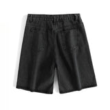 AIDASE  -  Japanese Fashion Trend Washing Retro Denim Shorts Men Korean Version of Summer High Street Pants Loose Five-point Mid-size Pants aidase-shop