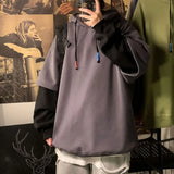 Aidase Hooded Sweatshirts for Man Black Hoodies Hip Hop Men's Clothing Sweat Shirt No Brand Funny Loose Overfit Streetwear Simple Cheap aidase-shop