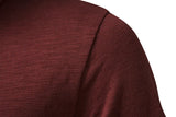 AIDASE  -  Men's Henry casual fashion basic short sleeve fashion pullover T-shirt aidase-shop