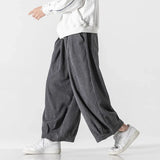 Aidase Pants Men's Autumn Winter Japanese Warm Thicken Corduroy Pants Fashion Harajuku Wide Leg Pants Men Loose Trousers Plus Size 5XL