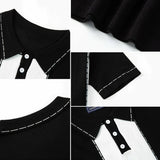 Aidase Men's Business Slim-fit Knit Polo Shirt Light Luxury Leisure Button-down Short Sleeve Shirts Breathable Patchwork Knitwear M-3XL