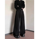 AIDASE  -  New Hot Sale Of The Season Men's Loose Casual Pants Korean Style Versatile Thin Hanging Wide Leg Floor-Length Summer Long Trouse aidase-shop