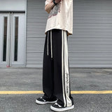 Aidase Man Sports Pants Thin Trousers Striped Straight Summer Xxxl Loose Sport Korean Popular Clothes Y2k Baggy Gym Sweatpants for Men aidase-shop