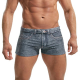 AIDASE  -  2XL Men Seamless Board Shorts Denim Printed Swimwear Boxershorts Trunks Breathable Sports Swimming Shorts Bikini Swimsuits Pants aidase-shop