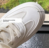 AIDASE  -  Spring New Women's Platform Wedge Sneakers Thick Sole Height Increasing Casual Fashion Versatile Lace up Board Shoes aidase-shop