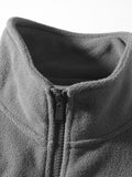 AIDASE  -  Streetwear Fashion Stand Collar Fleece Cardigan Men Retro Fleece Coats 2025 Spring Fall Zipper Outdoor Casual Men's Jacket Coat aidase-shop