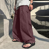 AIDASE  -  Men Pants Striped Drawstring Joggers Loose Casual Trousers Men Streetwear 2025 Oversize Fashion Leisure Wide Leg Pants aidase-shop
