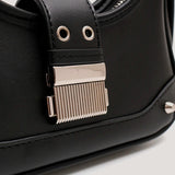 AIDASE  -  Y2K Bags For Women Luxury Designer Handbags And Purses 2023 New In PU Sequined Lock Rivet Decoration Small Underarm Shoulder Bag aidase-shop