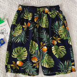 AIDASE  -  Summer New Youth Floral Print Beach Shorts Loose Men's Waist Drawstring Thin Floral Shorts aidase-shop