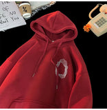 Vintage Graphic Hooded Sweatshirts High Street Men's Hoodies Harajuku Pullover Hoodie Sweatshirt Oversized Unisex Sportwear