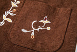AIDASE  -  Retro Pattern Embroidery Corduroy Vest Coat Men Spring Fashionable Button-up V Neck Waistcoats Mens Casual Sleeveless Cardigans aidase-shop