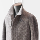 162.14 Aidase Herringbone Woolen Tailor-Made Men Coat Overcoat Jacket High Quality Single Breasted Blazer Tailored Wedding Business Formal aidase-shop