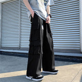 AIDASE  -  Japanese Overalls Men Functional Multi-pocket Pants Korean Urban Streetwear Trend High-end Elastic Waist Lace Casual Trousers aidase-shop
