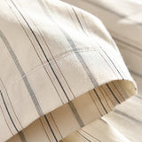 AIDASE  -  Summer Cotton Striped Shirt Men's Artistic Pinstripe Lapel Casual Short-sleeved Shirt Korean Fashion Exquisite Trend Solid Top aidase-shop