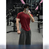 AIDASE  -  American Sle Fitn Training ort Sve T-irt Qui Dry Heavy oulder Sve Tight Muscle Slim Fit f Sve for Men aidase-shop