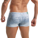 AIDASE  -  2XL Men Seamless Board Shorts Denim Printed Swimwear Boxershorts Trunks Breathable Sports Swimming Shorts Bikini Swimsuits Pants aidase-shop