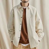 AIDASE  -  Hong Kong Tooling Shirt Autumn Shirt Coats Men's Loose Casual Cotton Cargo Shirts Fat Man Plus Size Japanese Retro Streetwear aidase-shop