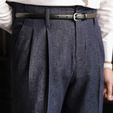 93.16Aidase High Waist Trousers Pant For Man OfficeTrouser Business Casual Pant British Social Club Outfits Pantalones Hombre Excluding Belt aidase-shop