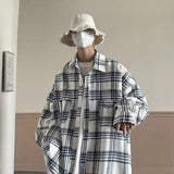 Aidase Boys' New Long-sleeved Plaid Shirt Jacket aidase-shop