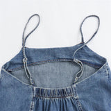 AIDASE  -  Solid Loose Denim Camisole Maxi Dress Women Casual Daily Commuting Sleeveless Backless Long Dresses 2025 Summer Outdoor Vestidos aidase-shop