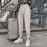 AIDASE  -  New Spring and Autumn Season Fashion High Waist Velcro Puppy and Handsome Casual Loose Versatile Solid Color Haren Pants aidase-shop