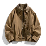 AIDASE  -  Autumn Fake Two-Piece Casual Jackets Men Loose Fashion Outwear Male Daily Patchwork Turn Down Collar Windproof Jacket Coat aidase-shop
