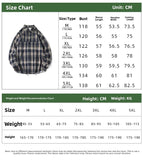 AIDASE  -  Vintage American Plaid Long Sve Men's irt Loose Fit Faionable Urban Sle Polyester Cotton Blend Autumn Wear aidase-shop
