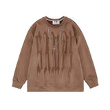 Aidase American Niche Trend Harajuku Hoodies man Chain Large Letter Printing Thin Couple Sweater Men and Women Sweatshirts Y2k Clothes aidase-shop