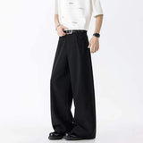 AIDASE  -  American Style Mem's Pants High Street Curved Knife Trousers Summer Fashion Casual Loose Handsome Menswear Tide aidase-shop