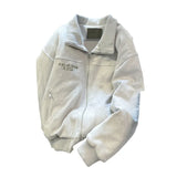 Aidase American High-end Hiphop Cool Suede Jacket for Men Women Autumn Winter Trend High Street Bomber Jacket Baseball Uniform Jacket aidase-shop